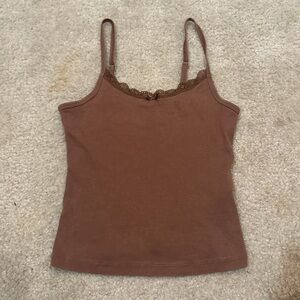 Hollister Chocolate Lace Cami Top